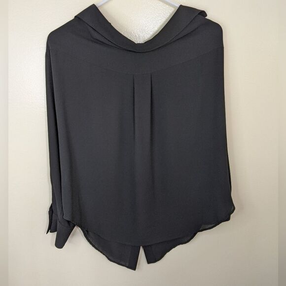 Bailey 44 Barbara Boyfriend Strappy Button Down Semi-Sheer Relaxed Fit Top Small - Picture 4 of 10